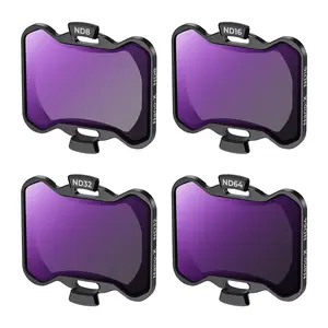 【K&F CONCEPT】 ND Filter Kit Compatible with DJI Avata 2, 4 Pack ND8/16/32/64 Neutral Density Filters Drone Lens Accessories, Multi Coated HD Optical Glass/Gimbal Safe