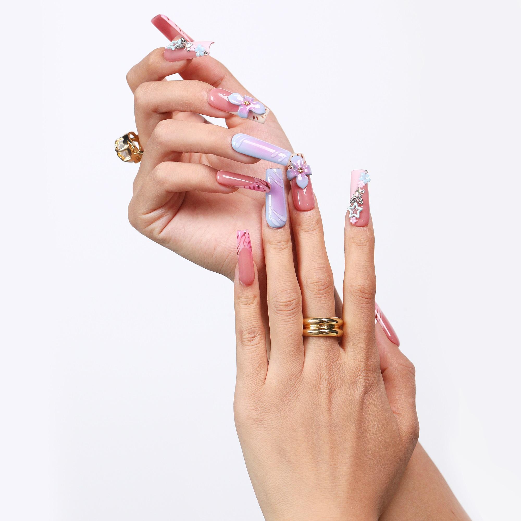 NailVesta Next Gen Collection – 100% Handcrafted 3D Press-On Nails | Reusable, Long-Lasting, Salon-Quality