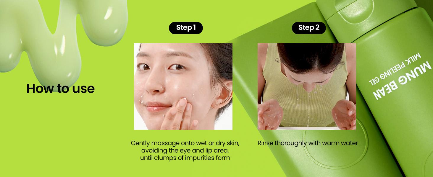 [beplain Official] Mung Bean Milk Peeling Gel 120ml | Gentle Exfoliator for Wet & Dry Skin | All Skin Types Gentle Exfoliator for Wet & Dry Skin - All Skin Types - Moisturizing Protein Care - Easy Application