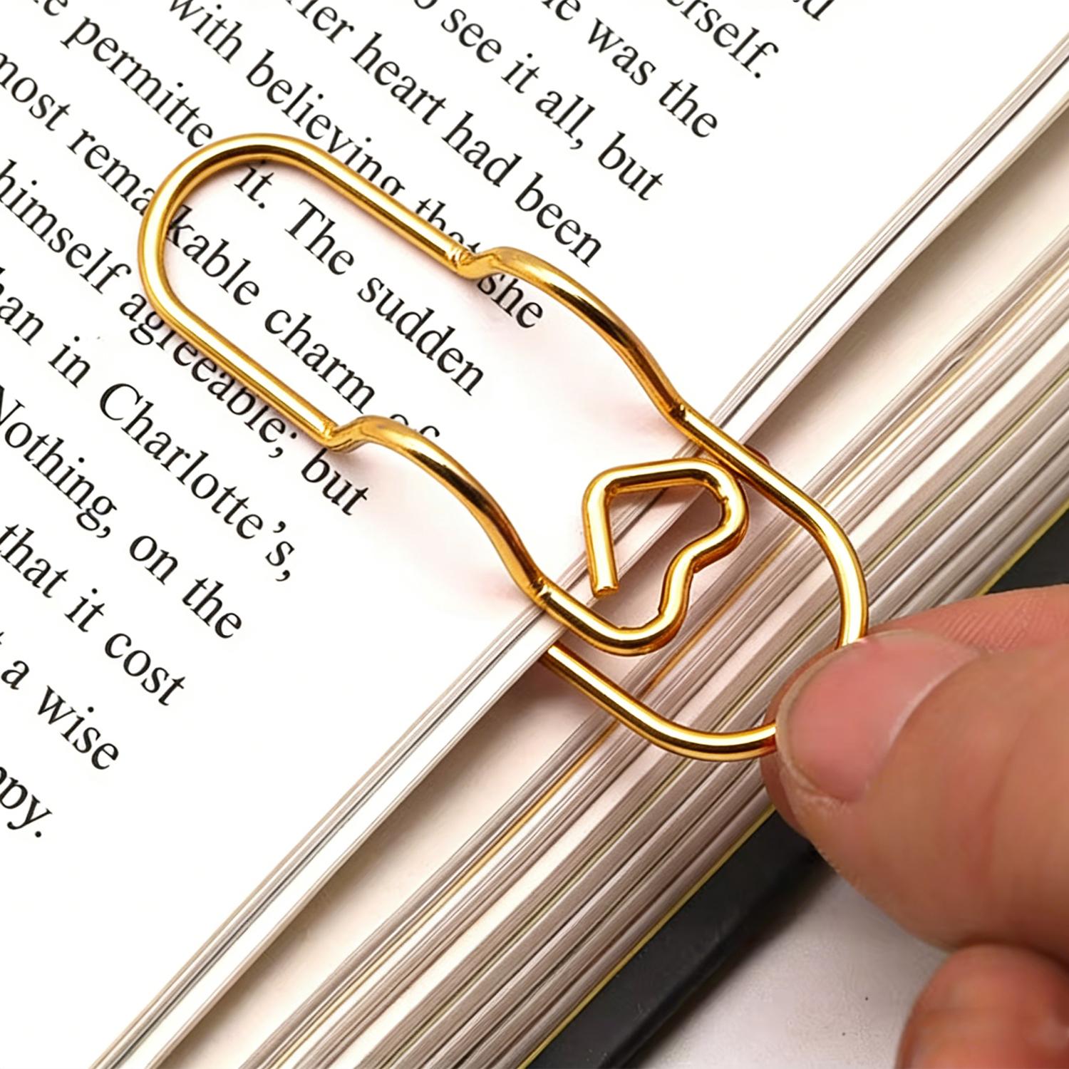 Metal Heart Pen Clip(10PCS)Metal Pencil Clips Multifunctional Rose Gold Silver Carbon Steel Paperclip Portable Large Size Holder for Notebook Book Journal Office School Accessories Metal Heart Pen Clip(10PCS)Metal Pencil Clips Multifunctional Rose Gold Silver Carbon Steel Paperclip Portable Large Size Holder for Notebook Book Journal Office School Accessories