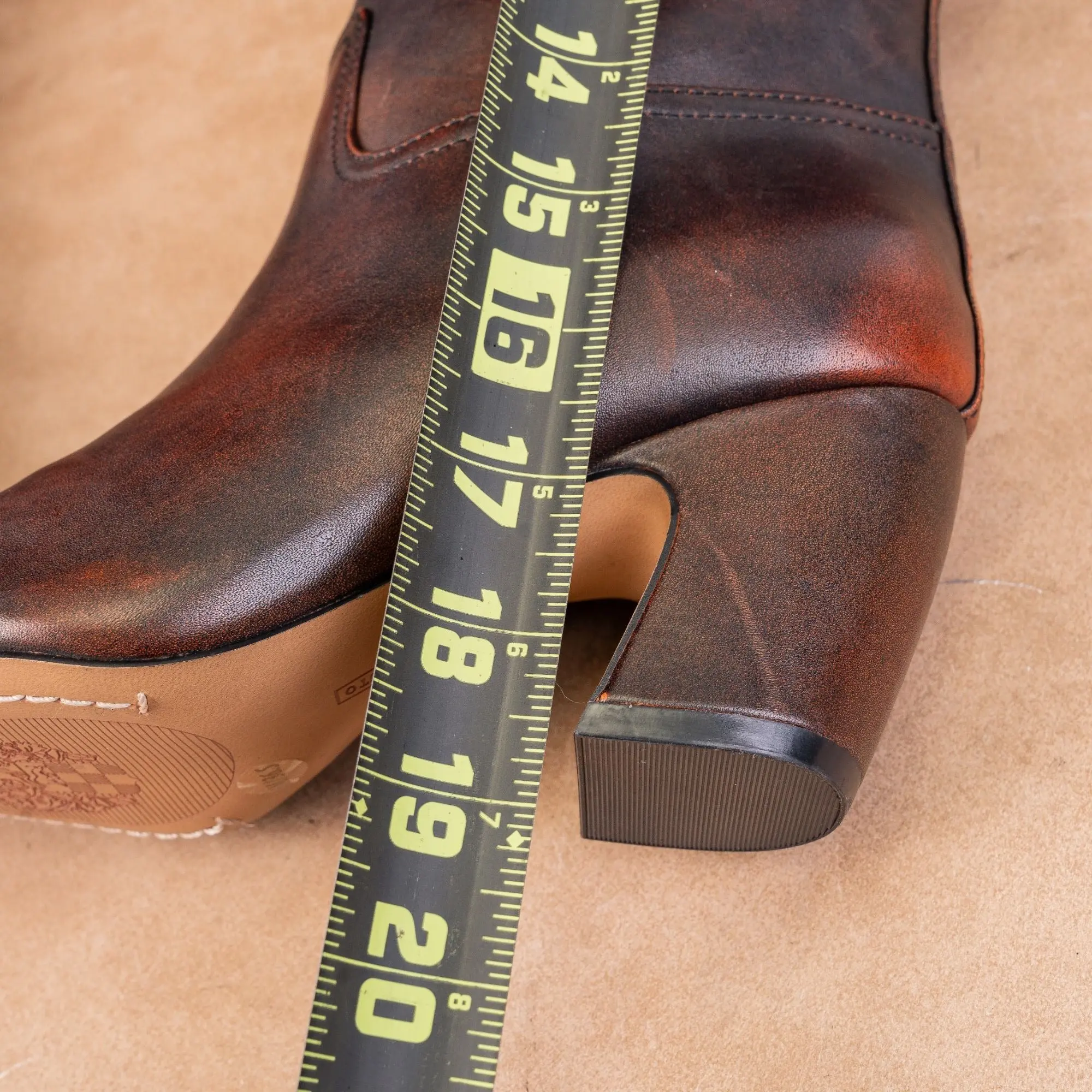 Vince Camuto Women Cristen Burnished Brown Leather Western Cowboy Knee  Boots 6 - TikTok Shop