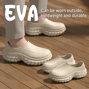 2026 new men’s chef sandals with a closed-toe design. Non-slip, oil-resistant sole; waterproof upper; soft, cushioned insole for all-day comfort. Perfect for kitchen, restaurant, and food service work. Durable, easy to clean, and keeps feet safe & dry.