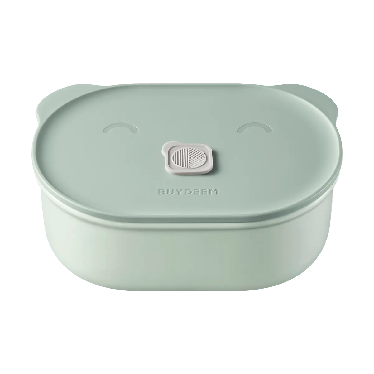 BUYDEEM 15cm Ceramic Casserole Dish with Lid - Versatile Steamer, Oven Safe, Microwave Safe, Shallow Green CT3007