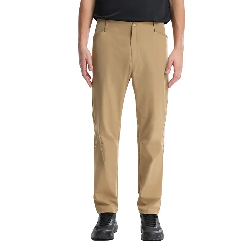 Men's Chino Pants Casual Elastic Waist Tapered Golf Trousers