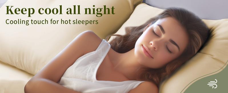 Shilucheng Natural Bamboo Bed Sheet Set- 4/6 Pc Silky Smooth & Cooling, 16" Deep Pocket, Anti-bacterial & Mite-resistant, Hotel Luxury Pillowcase Fabric