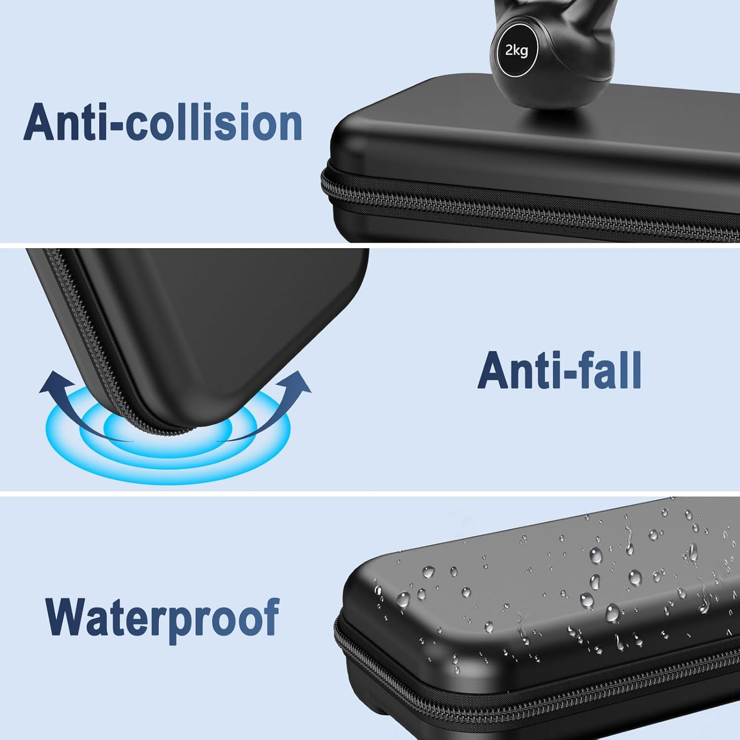 HEYSTOP Switch 2 Case Set - Protective Carrying Case with PC Cover & TPU Grip, Large Capacity for Accessories, HD Tempered Glass, Joystick Covers, Adjustable Console Protector