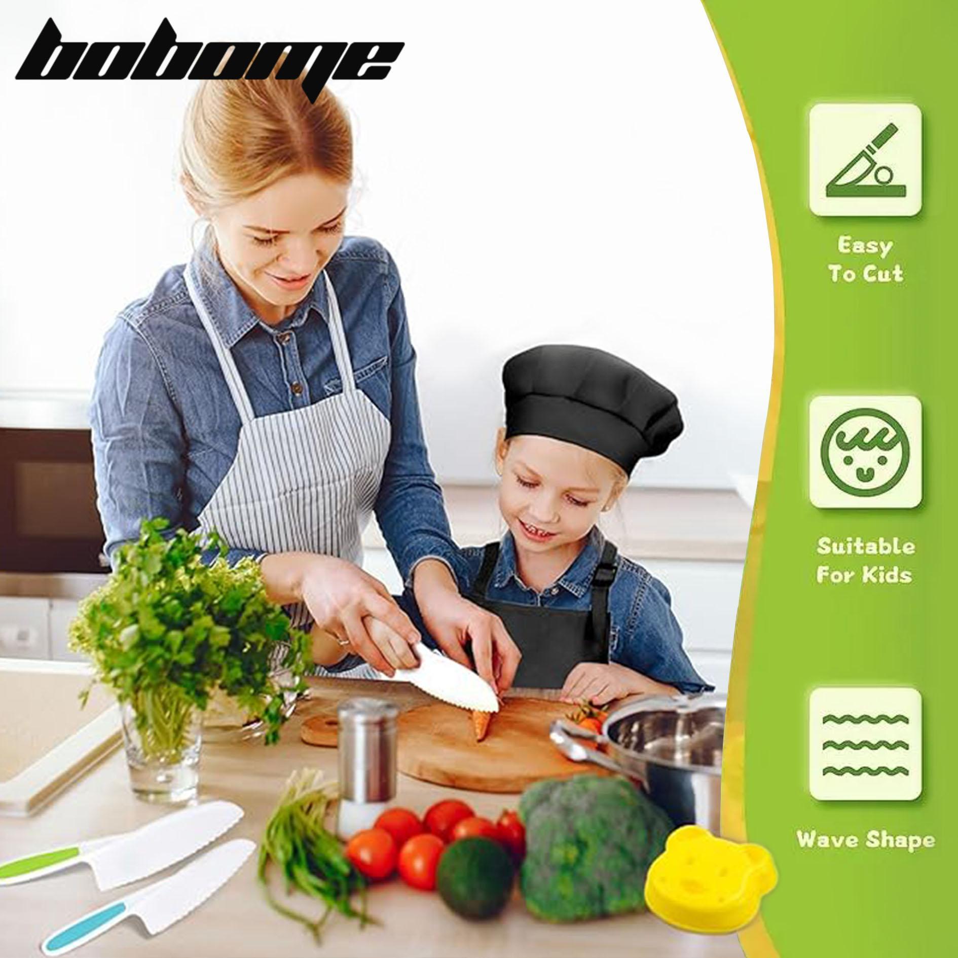 Kid 32 Pcs Safe Kitchen Knife Set - For Vegetables , Fruits, cheese and other foods Block Kitchen Knives Knife Block Kitchen Knives for Chrismas Gift