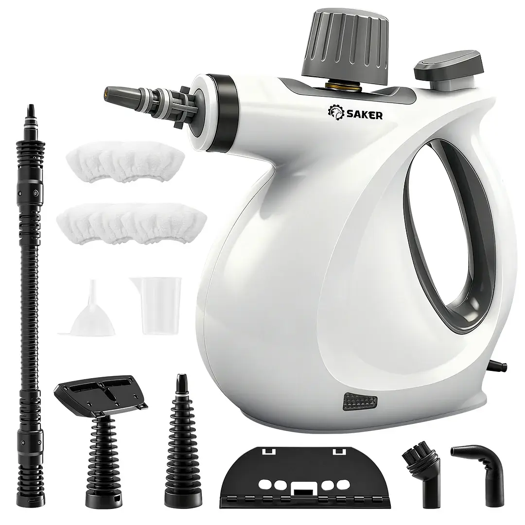 Handheld Steam Cleaner, High-Powered 1050W Multi-Surface Cleaner for Kitchen Bathroom Car Interior, 8-Piece Accessory Kit, Child Lock Safety, Black Friday Deal Cleaning Machines Cleaning Set
