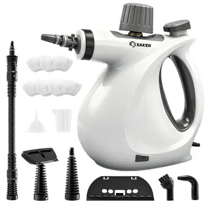 Handheld Steam Cleaner, High-Powered 1050W Multi-Surface Cleaner for Kitchen Bathroom Car Interior, 8-Piece Accessory Kit, Child Lock Safety, Black Friday Deal Cleaning Machines Cleaning Set