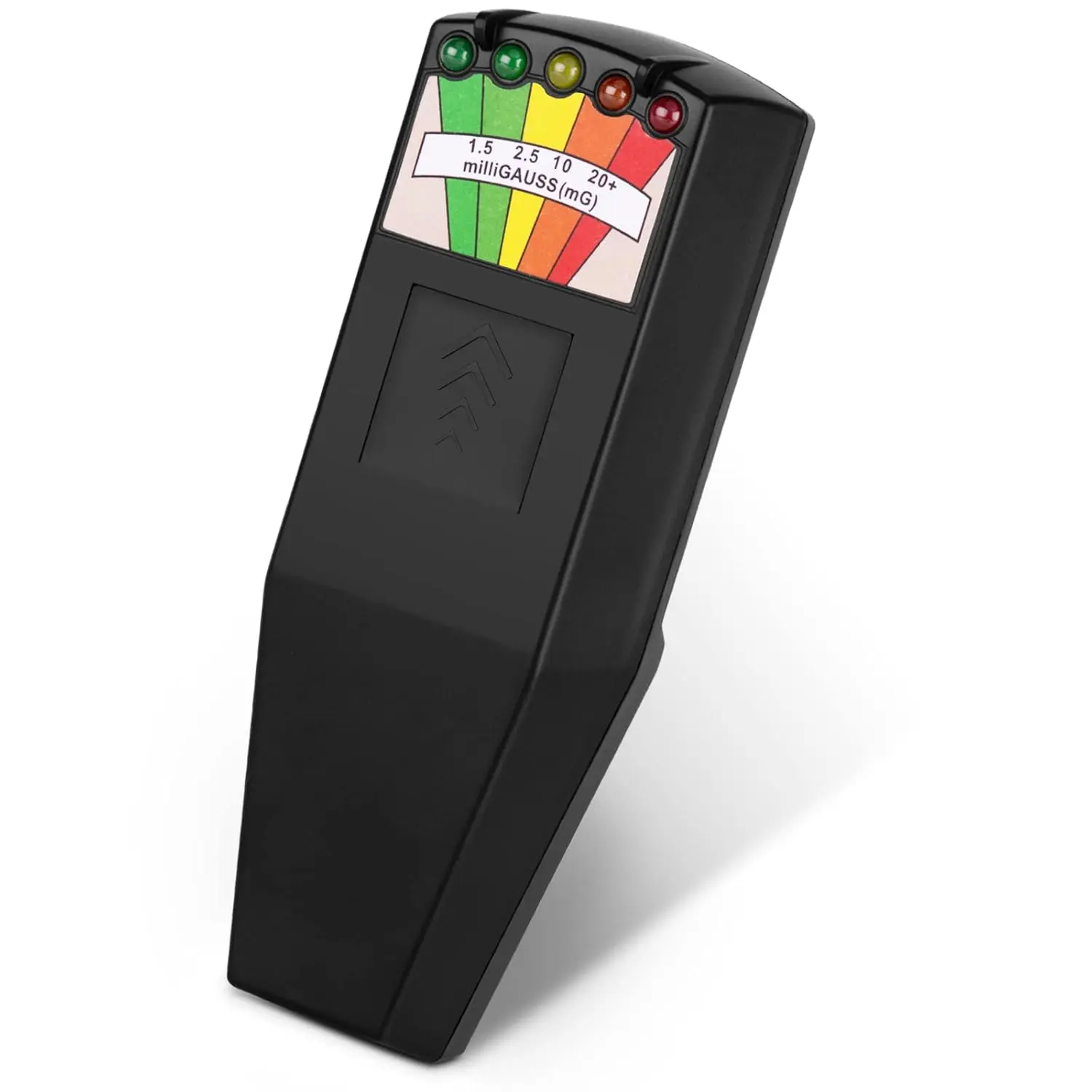 Handheld LED EMF Gauss Detector - Battery-Powered Electromagnetic Field Instrument for EMF Exposure Testing, Paranormal Ghost Hunting, Appliances, 50Hz-20,000Hz, Black, Led Display, 50Hz-20Khz