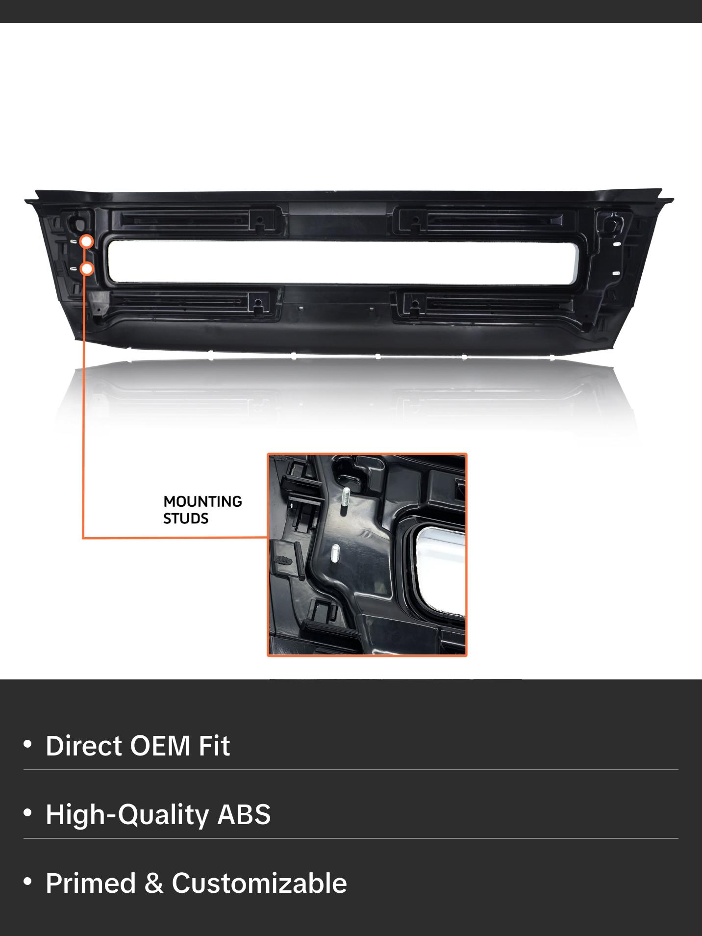 TORQUE Front Center Bumper Replacement for 2004-2016 Volvo VNL 300 430 630 670 730 780 Series Semi Trucks (TRB201400B)