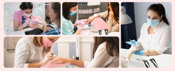 (Pink) Microfiber Leather Armrest with Cushion Pillow for Pedicure Manicure (Reposabrazos Para Manicura)