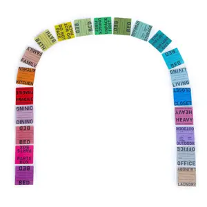 LABEL HERO Moving Label Combo Kit -  Set of Room & Category Moving Box Labels for Easy Home Relocation