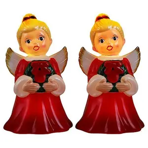 Mr. Christmas Set of 2 LED 12" Shatterproof Angels