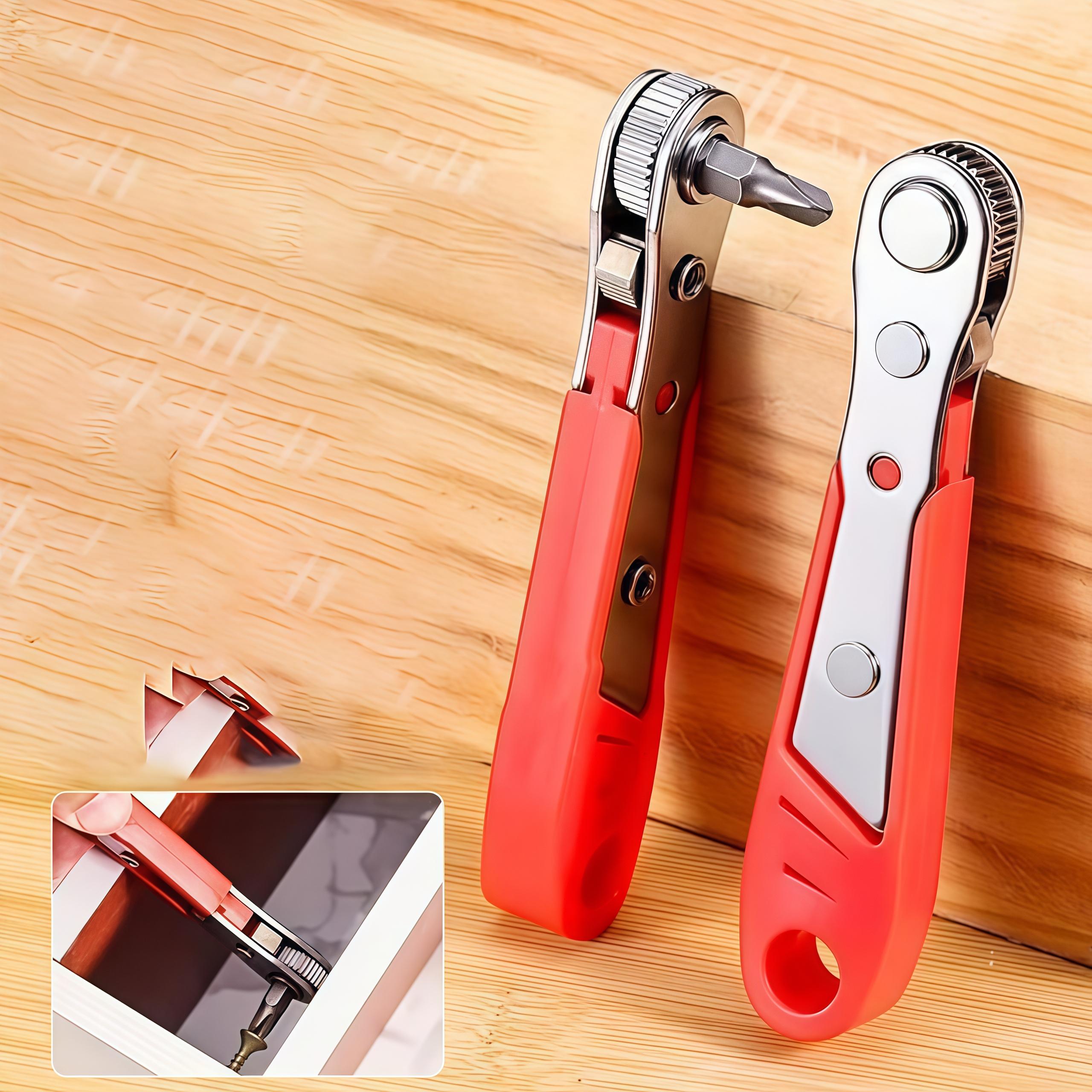 Right Angle Bending Ratchet Screwdriver, Handheld Screwdriver, Steel ...