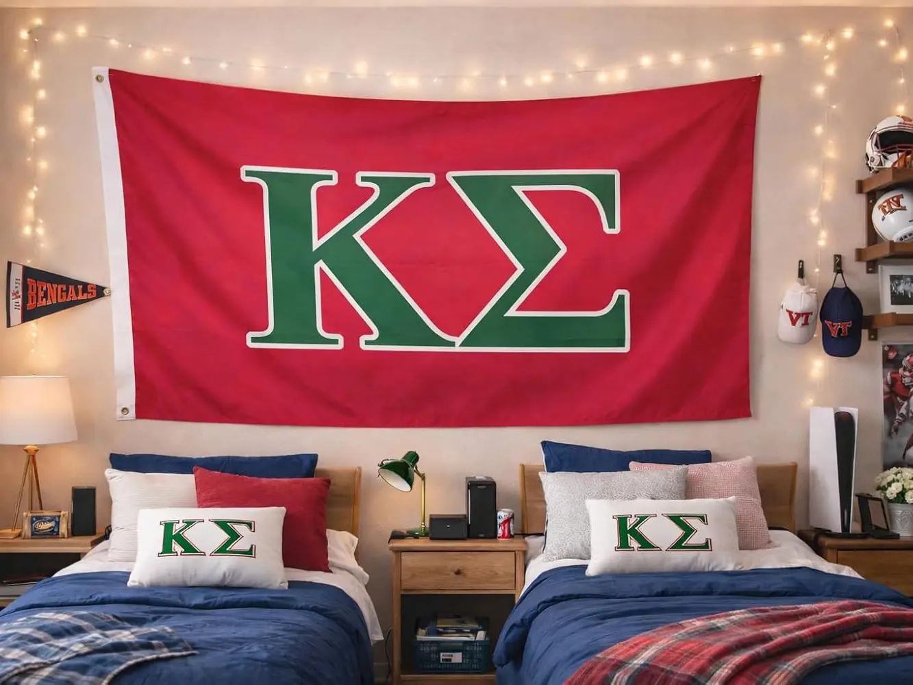 Officially Licensed Greek Kappa Sigma Backdrop Banner - Hanging Decoration for Home, Outdoor Use, and Party Background, Decoration Banner
