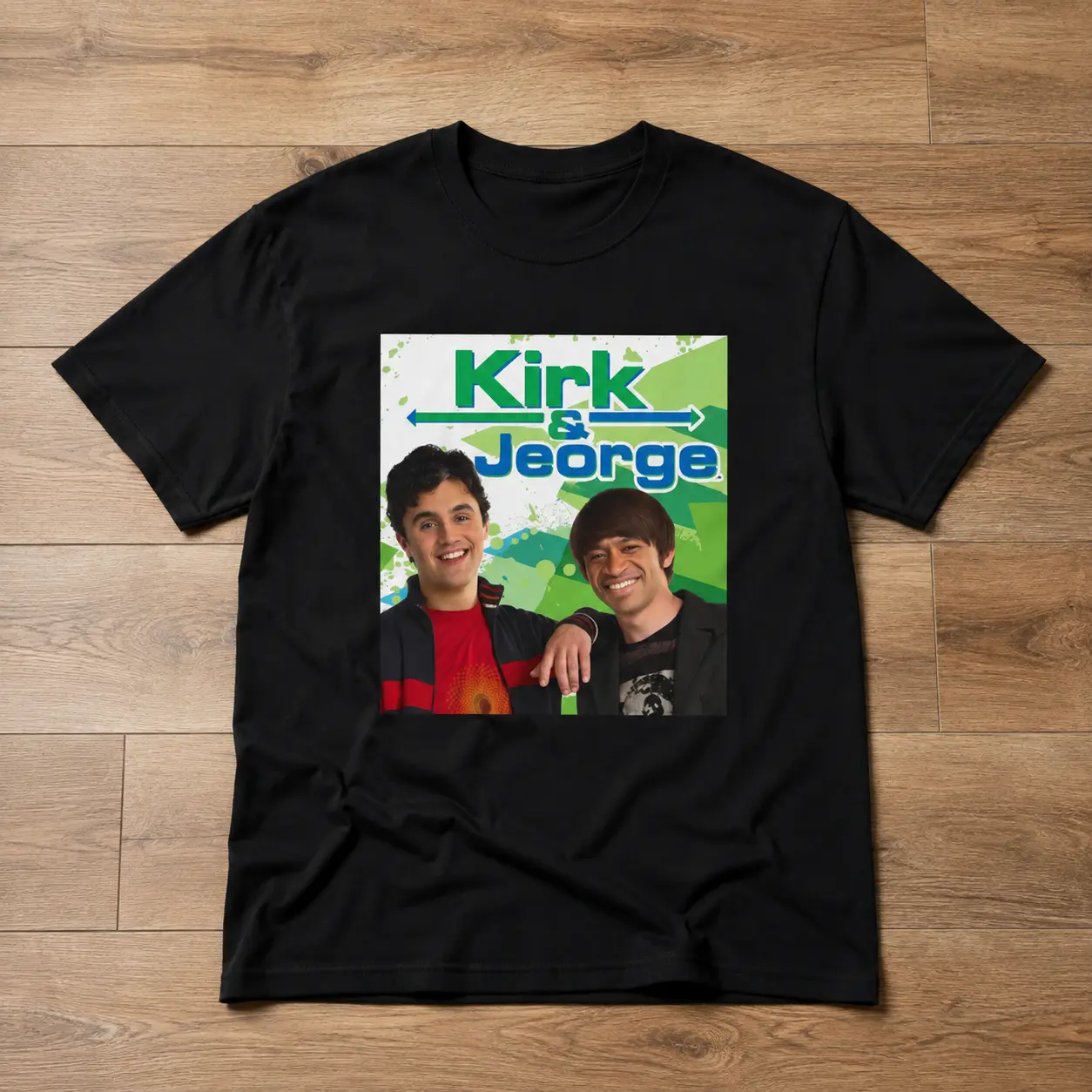 Comfort Colors Kirk Jeorge Graphic Shirt, Retro TV Show Fan Shirt, Vintage 2000s Duo Tee