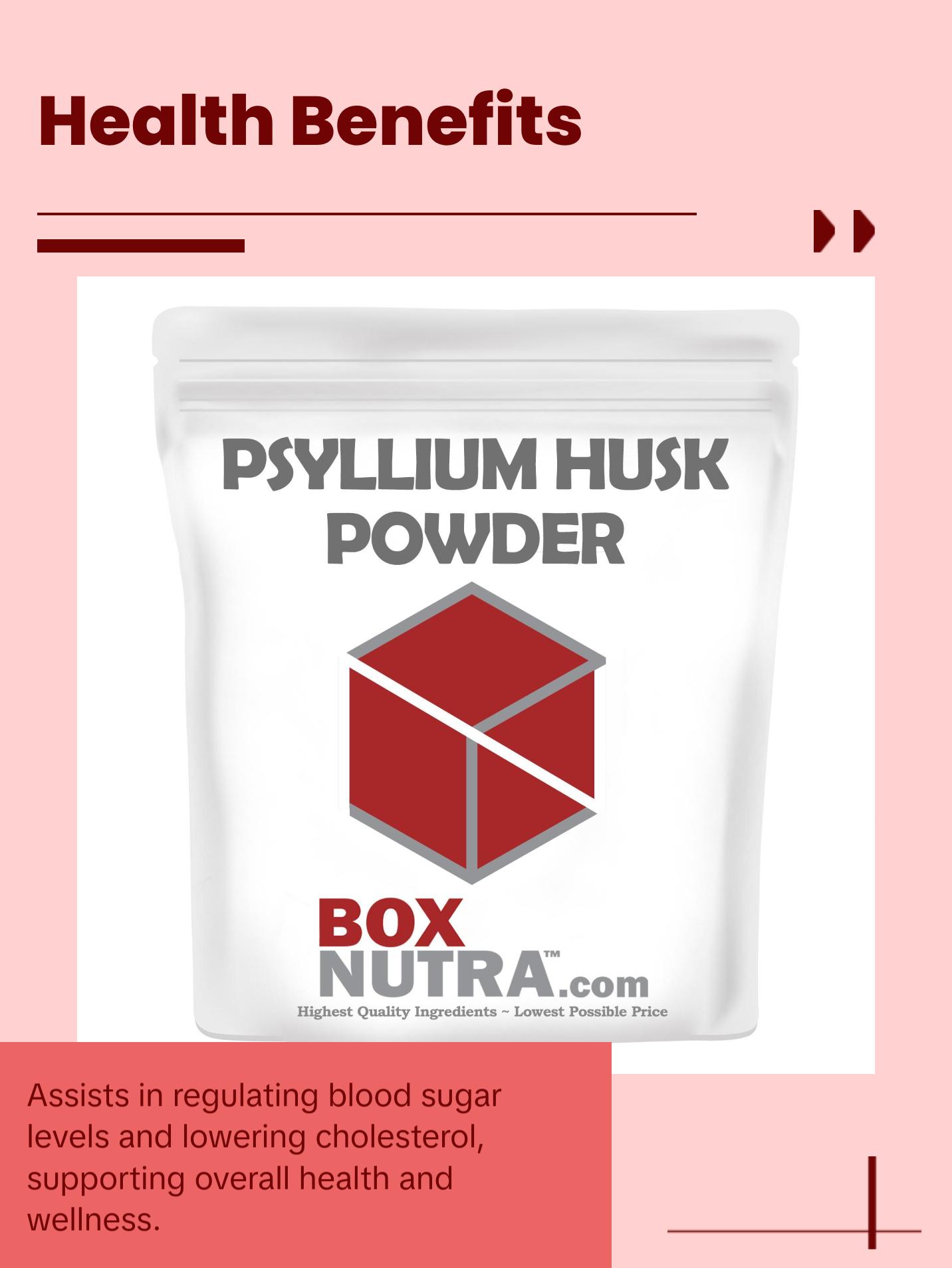 Box Nutra Psyllium Husk Powder - Healthcare Edible for Easy Digestion