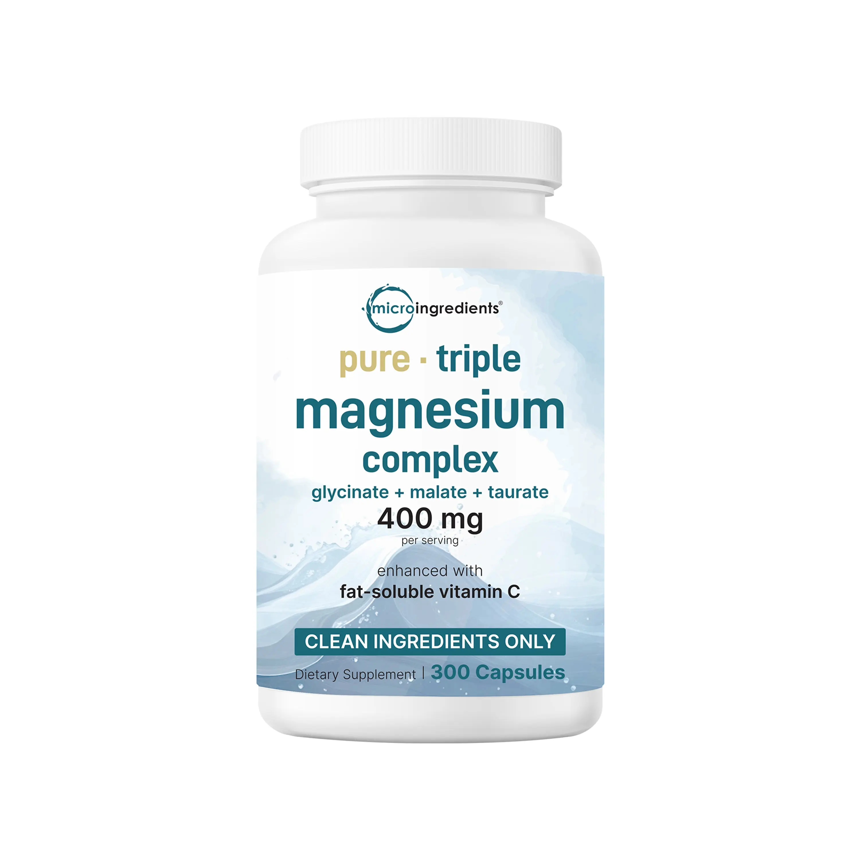 Micro Ingredients Triple Magnesium Complex 400mg Per Serving, 300 Capsules Micro Ingredients Triple Magnesium Complex 400mg Per Serving, 300 Capsules