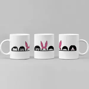 Bobs Burgers Inspired Ceramic Mug, Belcher Family 11oz Mug- Funny Cartoon Gift
