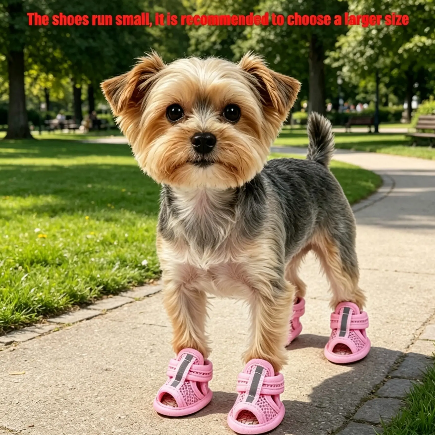Pet Breathable Sandals, Durable Mesh Dog Shoes, Puppy Shoes, Anti-Slip Outdoor Footwear, Scratch-Resistant Pet Shoes, Polyester Fiber Material, Outside