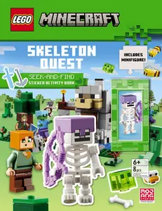 Skeleton Quest (Lego Minecraft): A Seek & Find Sticker Activity Book -- Random House, Paperback