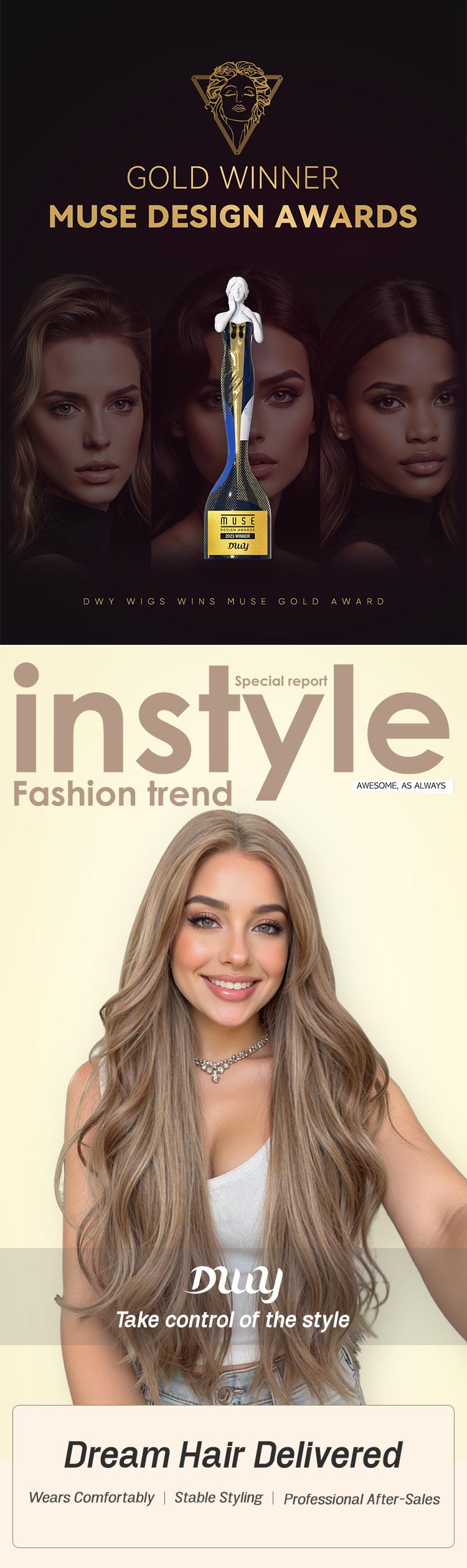 Dara C- NEW! DWY Mono Lace Front Free Part Long-Length Wavy Brown Glueless Synthetic Wig for Women 28 Inches Autumn Outfits