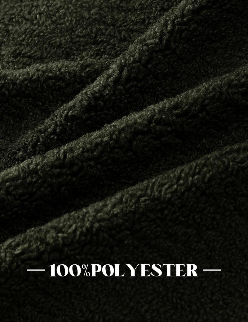 UMIPUBO Womens Cozy Fleece Long Jackets Oversized Double-Breasted Fluffy Coats Winter Lapel Faux Fur Warm Overcoats with Pockets