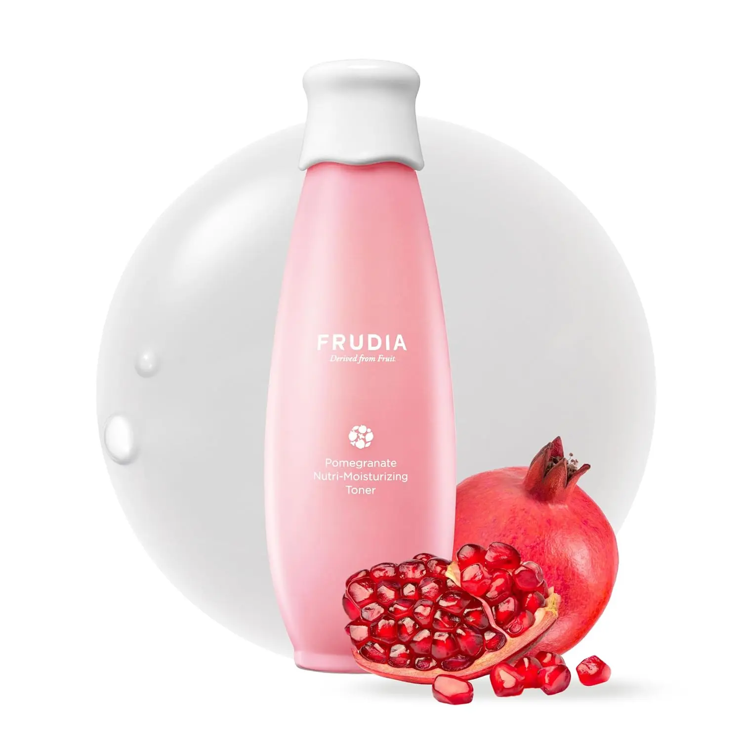 FRUDIA Pomegranate Nutri-Moisturizing Face Toner (6.59 oz) – Skin Firming Korean Face Toner w/ 87% Pomegranate Extract, Vegan Collagen & BL-Fill UP for Anti - Aging | Vegan and Cruelty Free