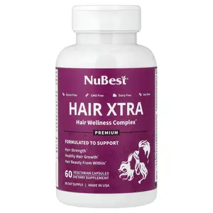 NuBest Hair Xtra, 60 Vegetarian Capsules