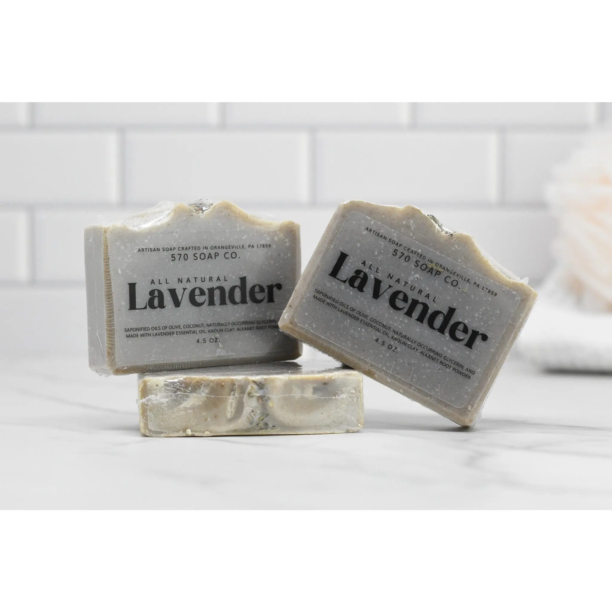 Lavender Essential Oil Bar Soap - All Natural
