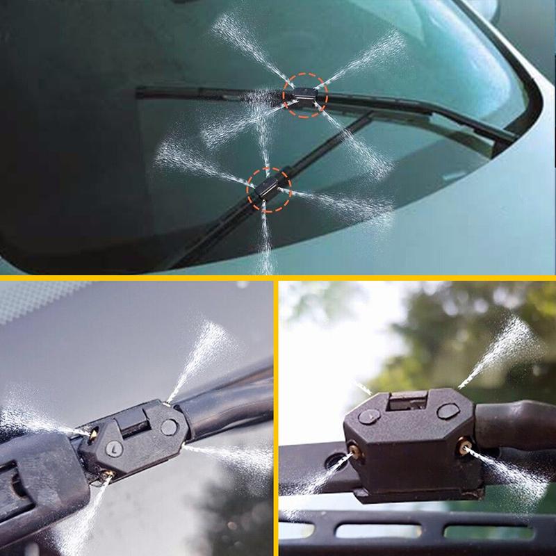 2PC Windshield Washer Nozzle Wiper Hose 2m Windscreen washer jet pumps Universal