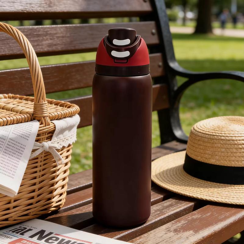 Owala FreeSip Black Cherry Insulated Water Bottle – Sleek Cherry Red Stainless Steel Straw Bottle, Leakproof & Aesthetic Everyday Essential