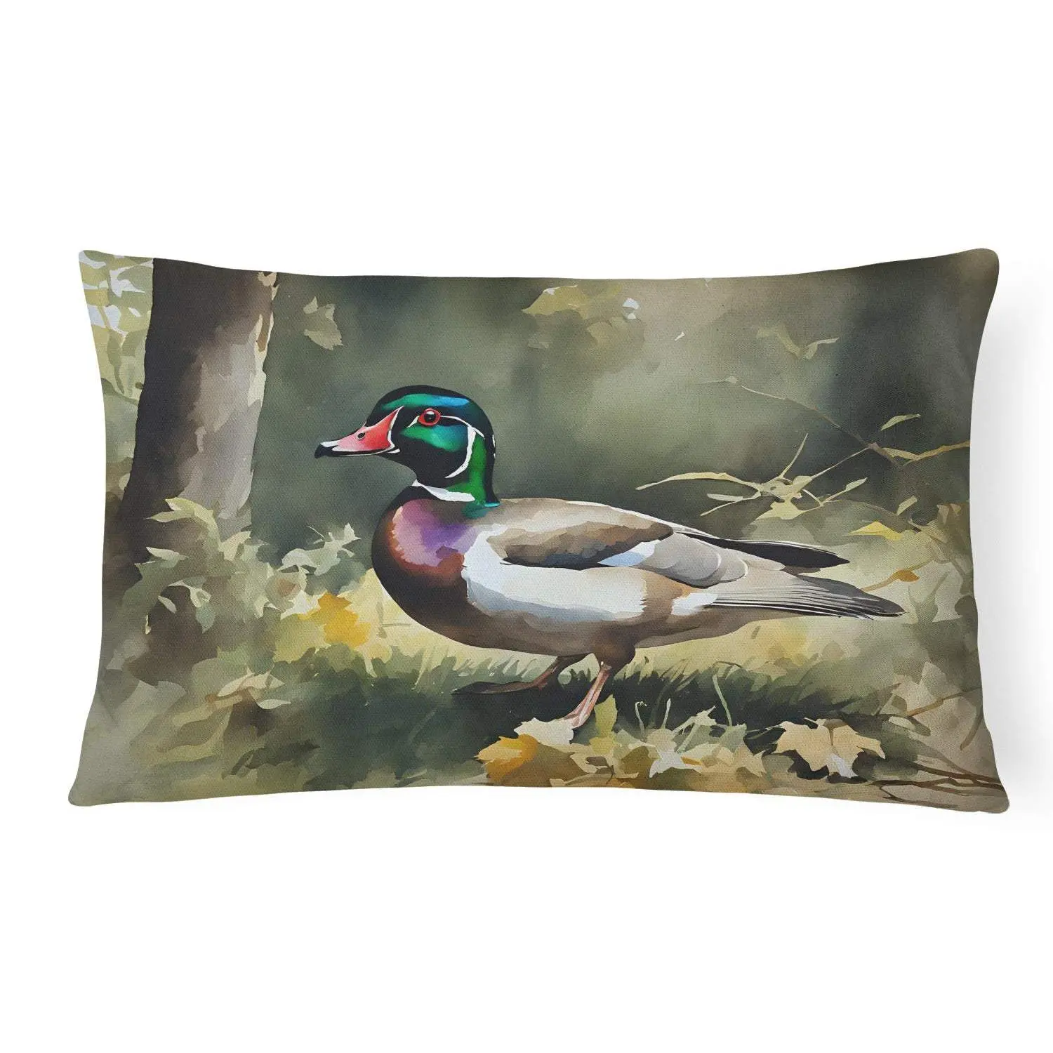 Wood Duck Throw Pillow