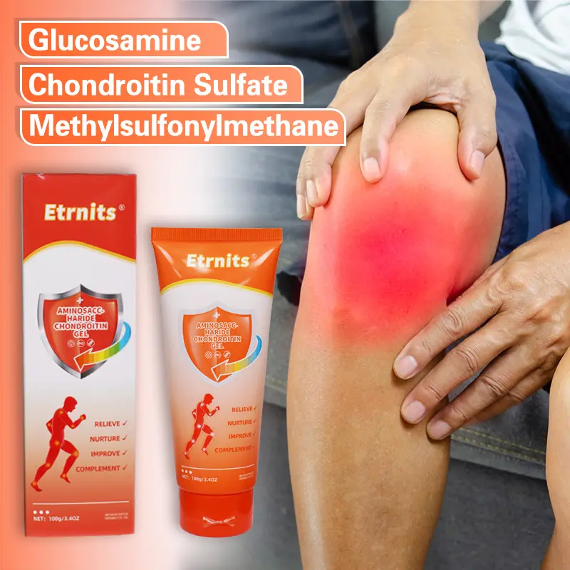 Etrnits Joint Relief Massage Cream 100G for Knee Lumbar Neck Hand & Foot Repair with Glucosamine Chondroitin Sulfate MSM Ginger Root Extract & Eucalyptus Oil,back to school