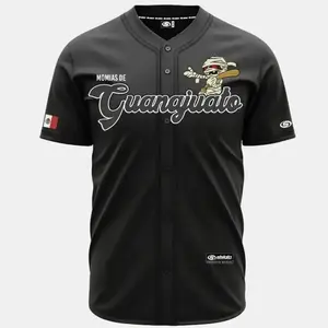 MOMIAS DE GUANAJUATO Baseball Jersey, MOMIAS DE GUANAJUATO Jersey, Mexico Jersey for Men Women, Mexico Baseball Shirt, Hiphop Jersey, All-Over Print Baseball Jersey