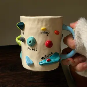Rock Climbing Grip Handmade Mug