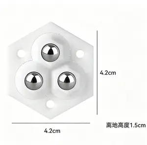 8Pcs Self Adhesive Mini Caster Wheels, 360° Swivel Stick-on Casters, Heavy Duty Low Noise Furniture Moving Roller for Storage Box Cabinet Sofa			