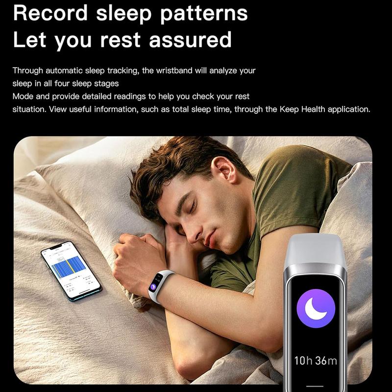 Keep Health Fitness Trackers for Women Men Amoled Step Counter Slim Thin 25 Sports Modes with Heart Rate Blood Pressure Monitor Alarm Stopwatch Timer Calories Burned IP68 Step Tracker Watch Excelpeakia