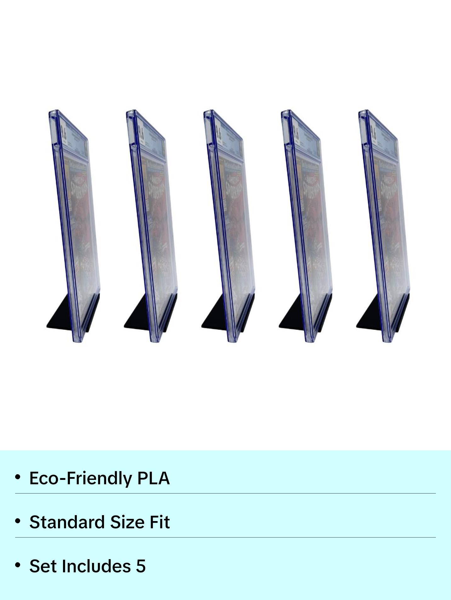 Graded Comic Stand Holder Displays (5 Pack), Comic Book Collectible Showcase