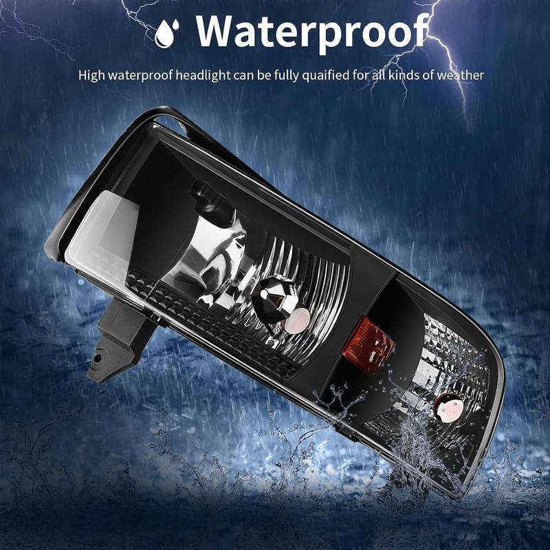 YITAMOTOR Headlight Assembly Compatible with 1994-2001 Dodge Ram 1500/1994-2002 Dodge Ram 2500 3500 (without DRL)
