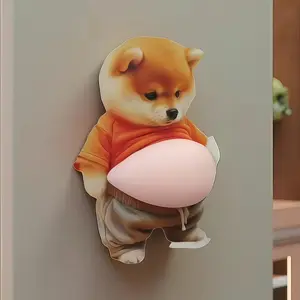 Pack of 2 “Big Belly” phone stickers featuring a cute squishy big-bellied puppy/Corgi, plus refrigerator and car door bumper stickers