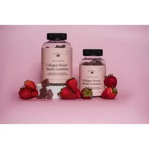 Collagen + Biotin Gummies - 60 Count - Hair, Skin, Nails - Healthy Supplement - Edible