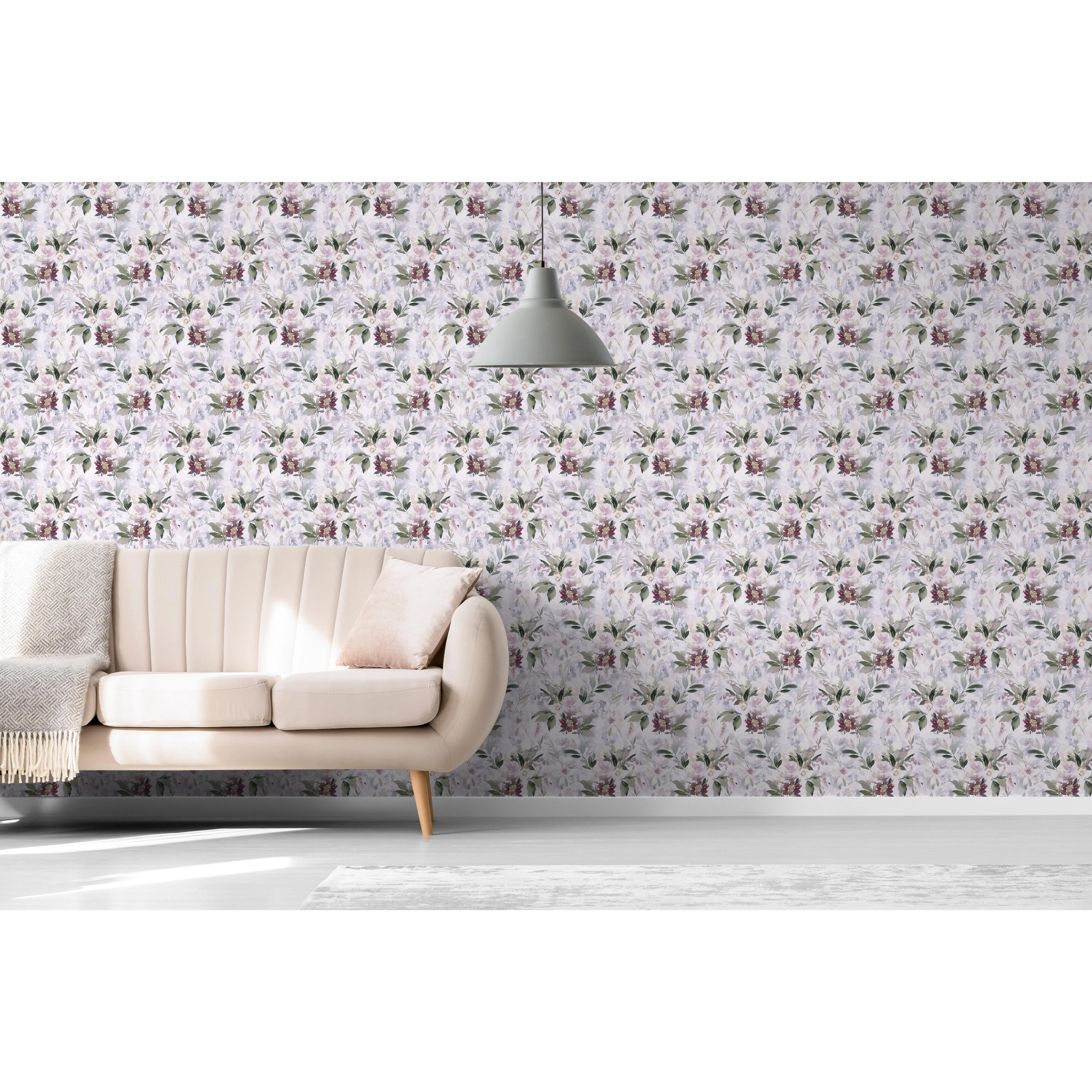 Peel and Stick Wallpaper Sheets Eco-Friendly 12 Sheets 11 x 16 inches - Lilac This Space 12 sheets - Self-Adhesive Removable for Living Room Bedroom Kitchen Office