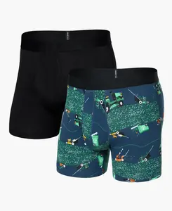 Saxx Droptemp Cooling Cotton Boxer Brief Fly 2 Pack BCB