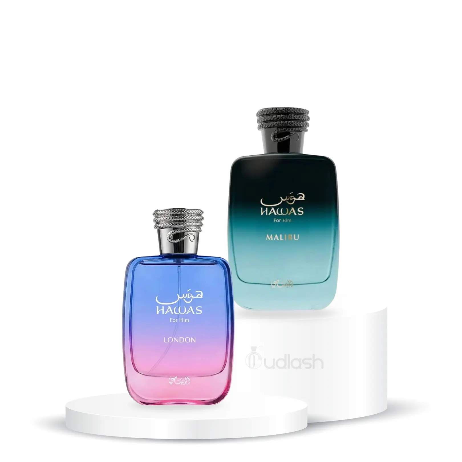 Oudlash Bundle | Rasasi | Hawas London + Hawas Malibu | Eau De Parfum | Unisex fragrance | 100 ML | Sweet - Citrus & Musk Notes