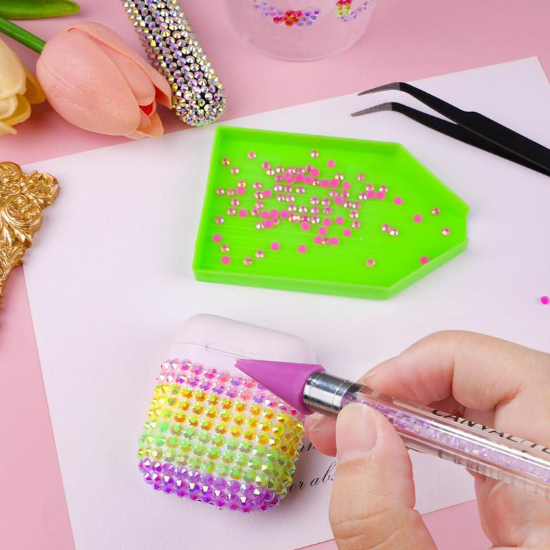 20000Pcs Resin Jelly Rhinestones for Bedazzling, Multicolor 3mm Flatback Rainbow Gems, Bedazzling Crystal with 4Pcs 2.5g Jewelry Glue, Rhinestone Picker for DIY Crafting Clothes Shoes Nail Art