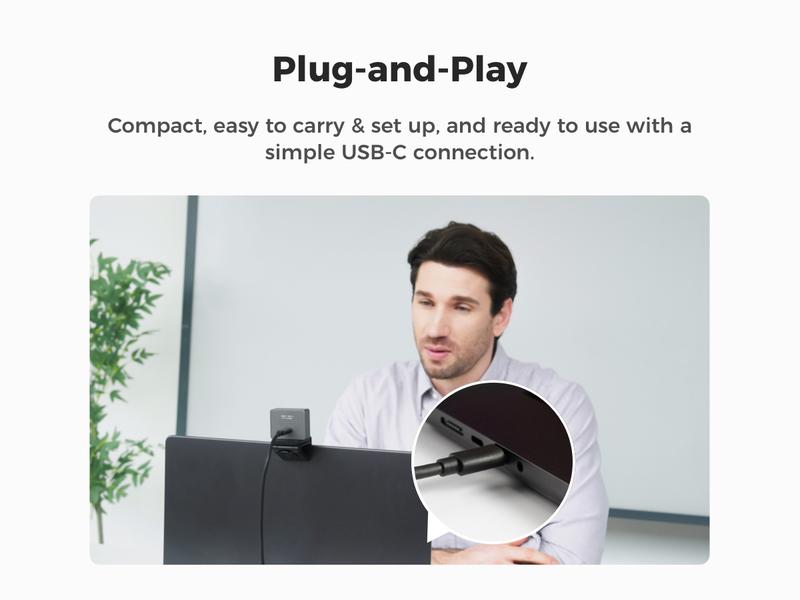 【NEW!!!】OBSBOT MEET 2 - AI-Powered 4K Webcam, AI Framing & Autofocus, Webcam with Microphone, Background Bokeh, 60 FPS, HDR Low-Light Correction, Beauty Mode, Webcam for PC, Streaming, Conference, Gaming, etc.