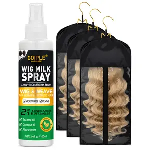 Wig Storage Bags & Wig Milk Spray Set - Safeguard Your Wigs with Easy-to-Use Bags & Maintain Shape with Special Formula - Limited Time Offer Buy 1 Get 3 Free