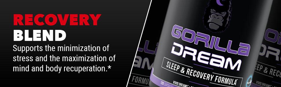 Gorilla Dream - Sleep & recovery Formula - 120 Capsules (30 Servings)